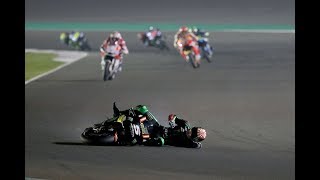 MotoGP 2018 Qatar Crashes