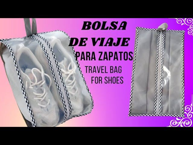 Tutorial costura #134: ¡Bolsa para zapatos! ¡Facilísima! 