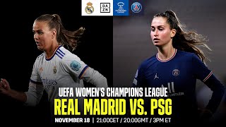 Real Madrid vs. PSG | Match en intégralité de la 4e journée de l'UEFA Women's Champions League