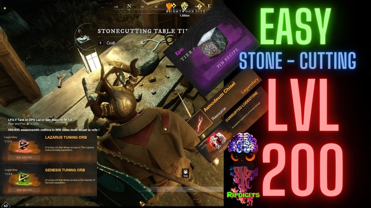 New World Stone Cutting lvl 200 CRITICAL TIPS (& ROUTES)