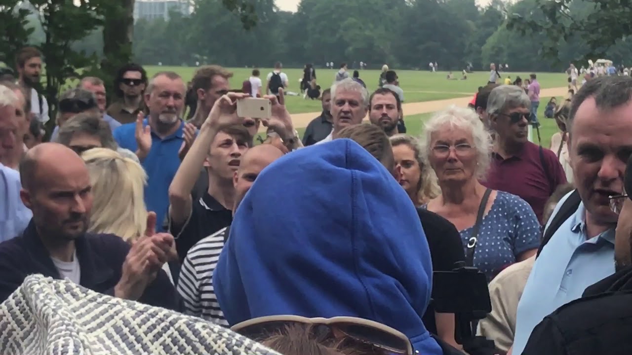 STEVE AND RAJ TAKE THE STAGE TO DEFEND TOMMY ROBINSON ARREST speakers