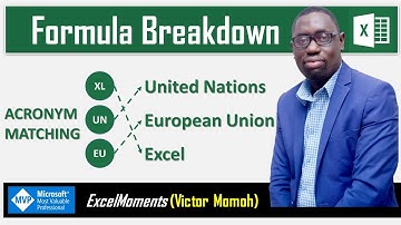 Excel Challenge: Formulas to extract and match acronyms