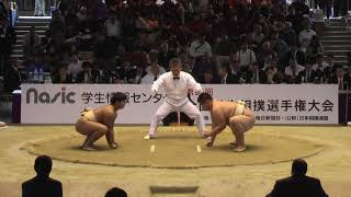 20131103 インカレ相撲 団体Aクラス予選三回戦8 法政ー中大