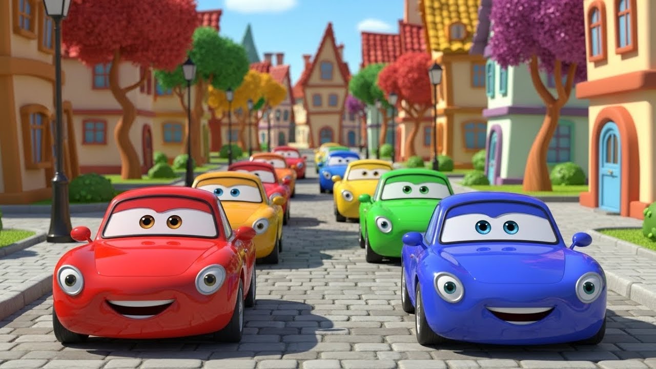Colorful Car Adventure 🚗🌈 Fun Kids Songs & Nursery Rhymes Compilation and many more fun songs!