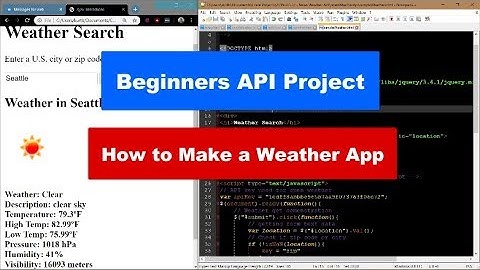 Beginners API Project Make an Awesome Weather App Using JavaScript and Ajax