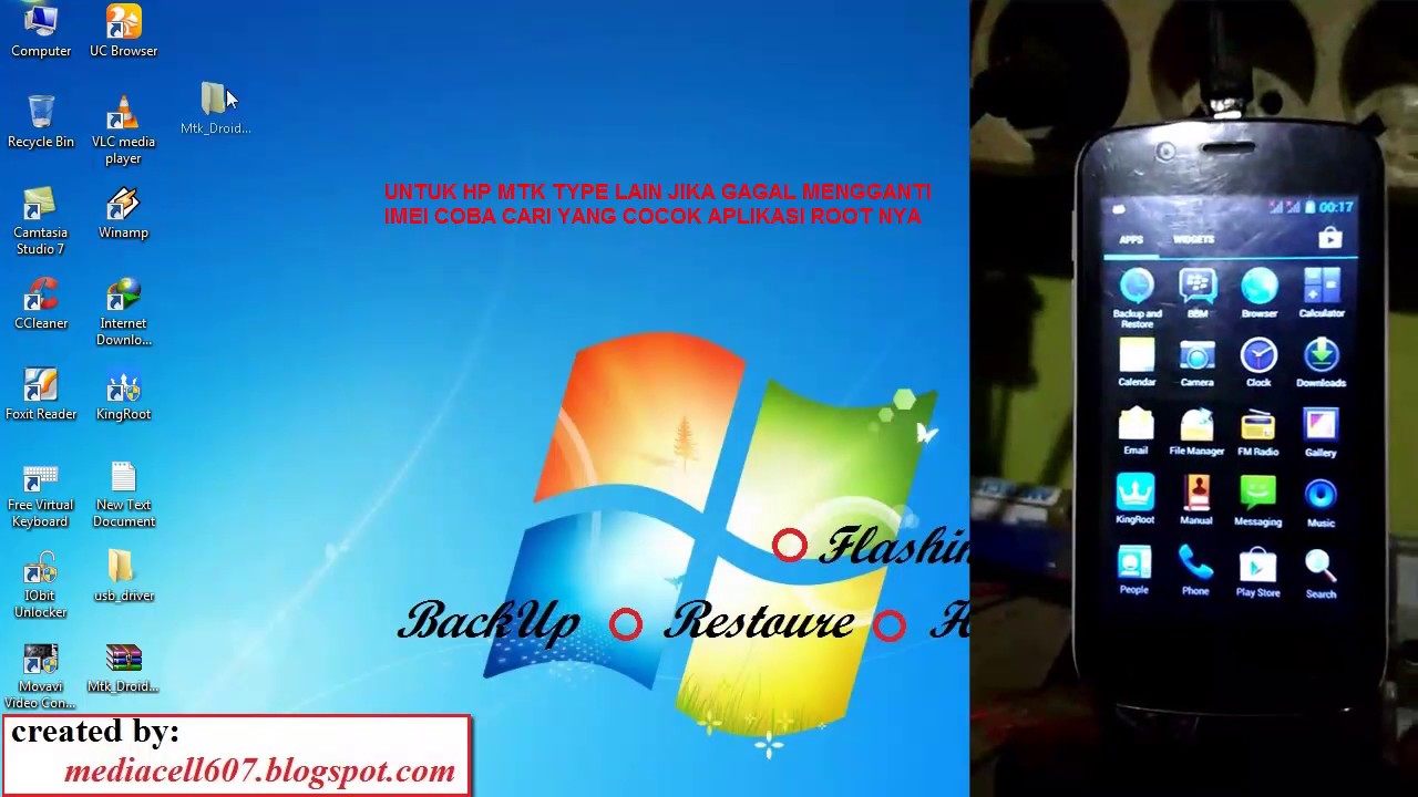 memperbaiki IMEI NULL advan S4E MTK Droid Tool1