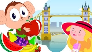 Fruits Song | London Bridge | Crayons Color Song | Nursery Rhymes Compilation