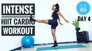 INTENSE FULL BODY FAT BURNING HIIT CARDIO WORKOUT|12 MINS AT HOME