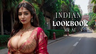 [4K] Ai Art Indian Lookbook Girl Al Art Video - Winding Roads