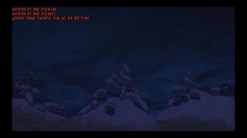 Jak 3 Debug: Walking on the snowy mountains