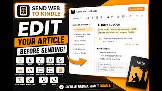 How to Edit & Format Articles Before Sending to Kindle | Send Web to Kindle screenshot 4