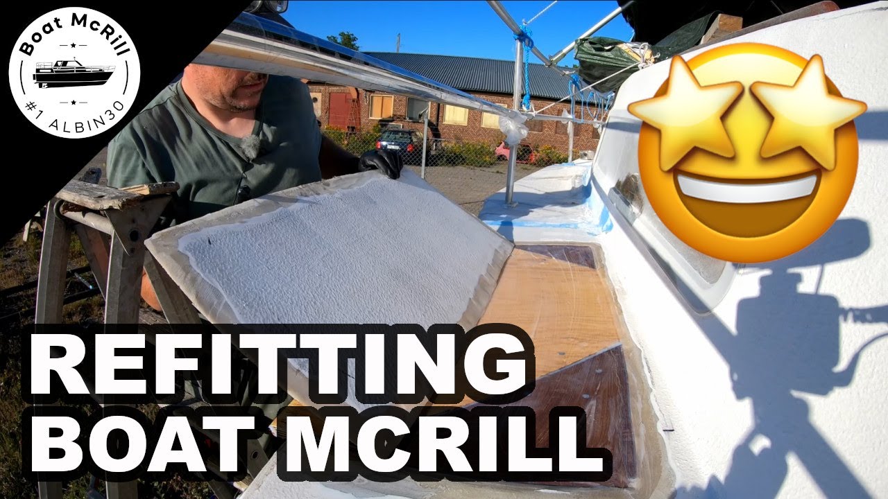 Boat deck repair 5 First Big Hole is Repaired! Boat McRill DIY boat