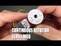 How to make Hitec HS 311 360° degree continuous rotation servo modification