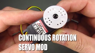 How to make Hitec HS 311 360° degree continuous rotation servo modification