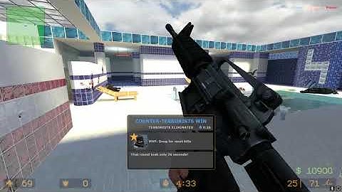 Counter-Strike: Source 2023 gameplay fy_poolday part 2 [with Bots]