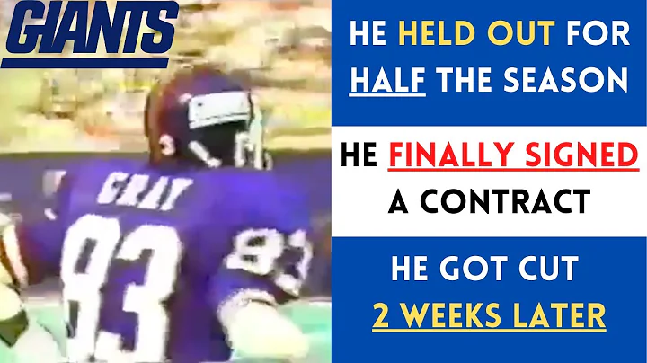 The WEIRDEST Contract Holdout in New York Giants H...