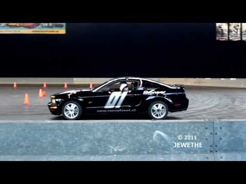 2x Ford Mustang GT  Drifting, Accelerations And Lovely Sounds! @ AutoRAI 2011 (Full HD)