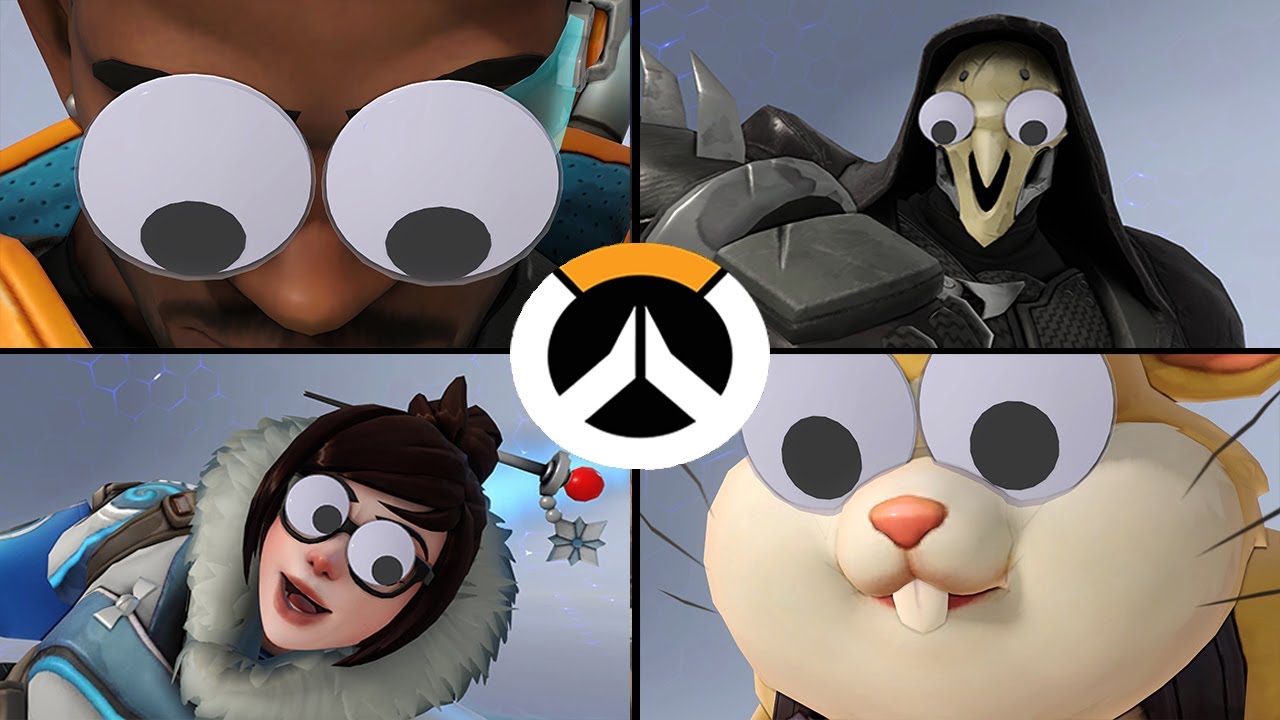 Overwatch All Highlight Intros with Googly Eyes! April Fool's Day