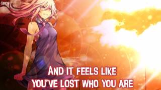 Video thumbnail of "Nightcore - Tired (Female Version) - (Lyrics)"