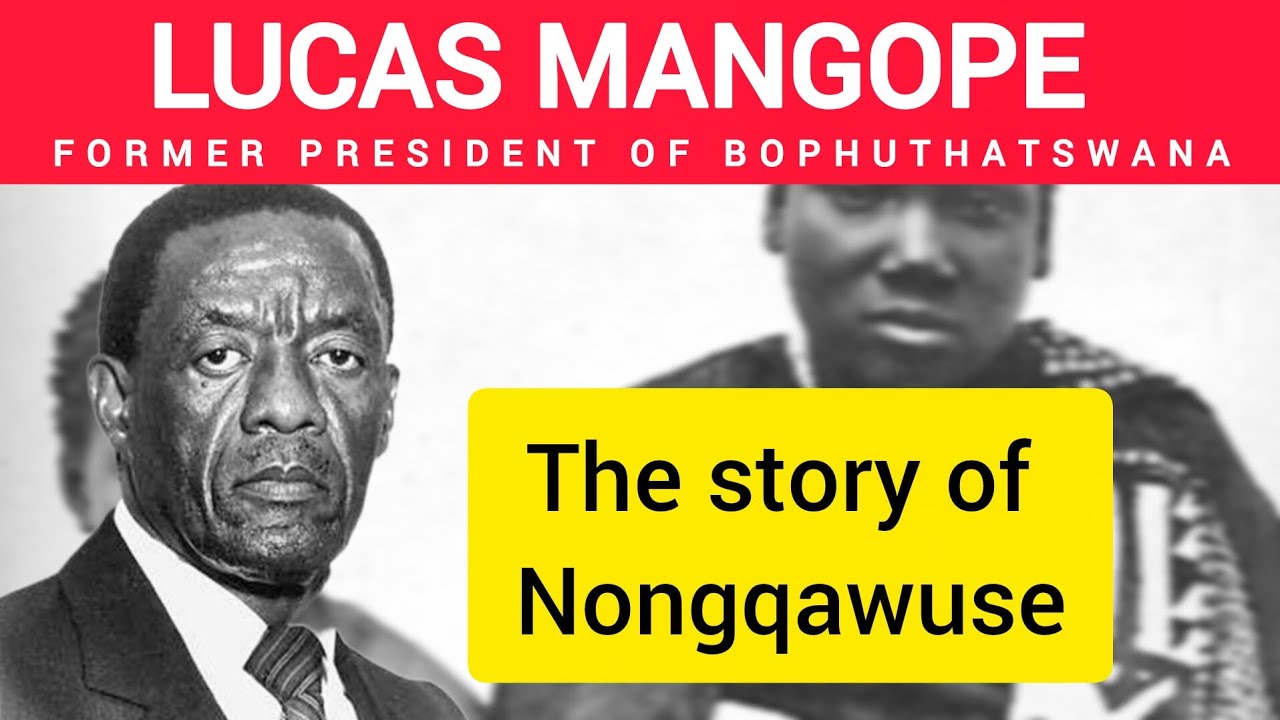 Lucas Mangope refers to Nelson Mandela at a Nongqawuse