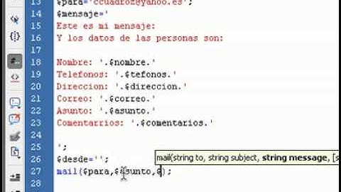 Como construir un formulario de contacto con php parte3)