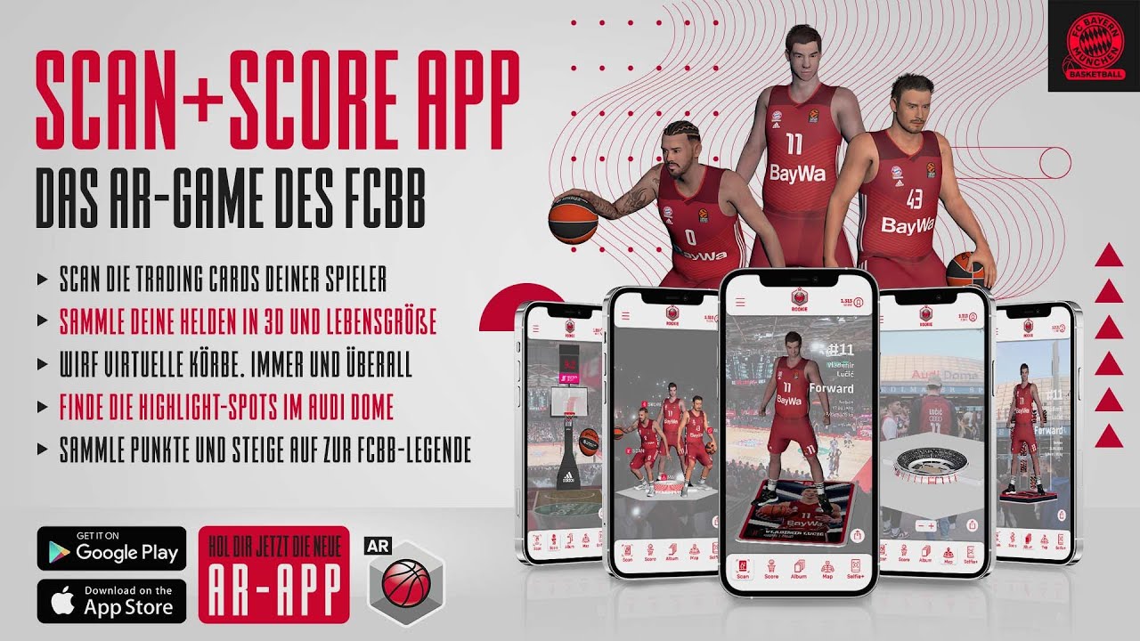 FC Bayern Basketball Digitalangebot um zwei Gratis-Apps erweitert