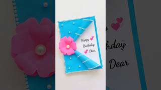 DIY : Happy Birthday Card 😊💞 #shorts #youtubeshorts