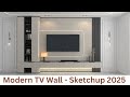 Building a Stunning TV Wall Unit Using 3D Modeling Techniques