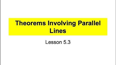 Honors Geometry Lesson 5.3