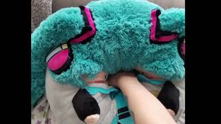 miku plush gets punched