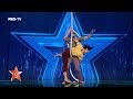 Românii au talent 2020: Cuplul de acrobați Nat & Jo sfidează gravidația la Românii au talent