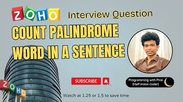 Count palindrome word in a sentence | GFG | Approach + Code with explanation.