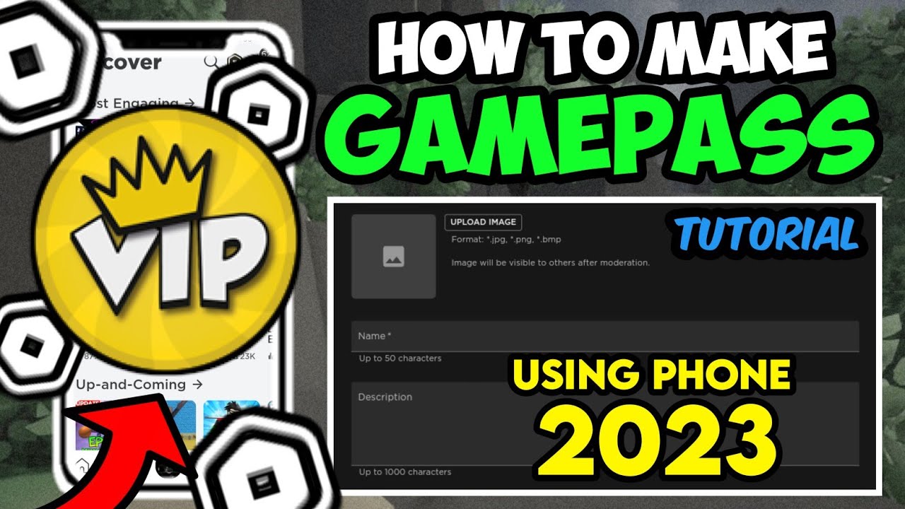 COMO CRIAR GAMEPASS NO ROBLOX 2023 (ATUALIZADO) 