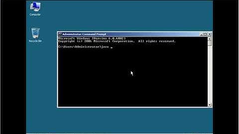 How to check your Java 2 Software Development Kit J2SDK Version on Windows Server 2008