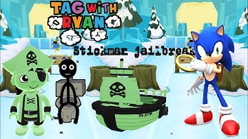FUNNY FAILS OF TAG WITH RYAN, SONIC DASH WITH STICKMAN JAILBREAK !!