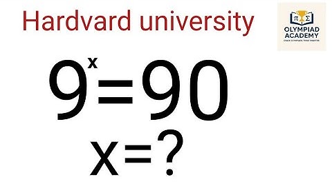 Harvard Entrance Exam Question | A Nice Math Olympiad Algebra Tricks