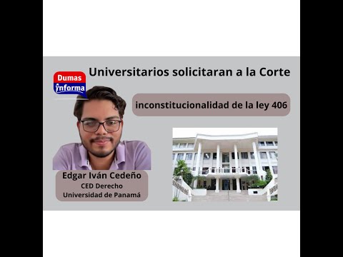 Tema de la Ley 406 tiene un matiz político iniciado por el Ejecutivo y la empresa dice estudiante