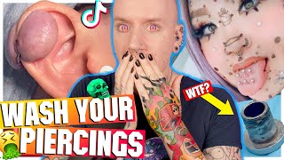 The WORST CRUSTY PIERCINGS On The Internet! | New TikTok Piercing Fails 18 | Roly