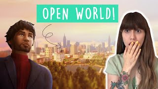 The Sims 4 OPEN WORLD MOD Trailer Reaction! Reacting to the New Expansion Mod Pack Brookheights😲