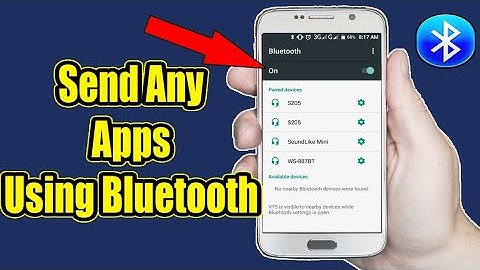 How to share share it with another device via Bluetooth