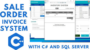How to Create Sale Order Invoicing Management System in C#.Net with SQL Server