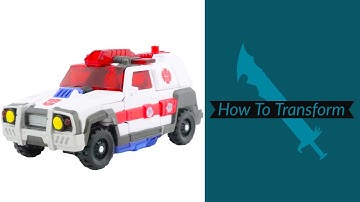 How To Transform: Transformers Age Of The Primes Voyager Class Red Alert (Robot To Alt Mode)