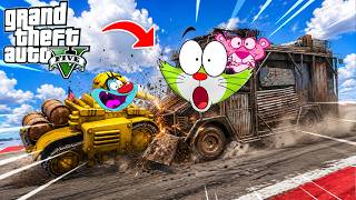 Oggy's Cars Vs Jack's Truck Challenge 100.200% People Eat Their Finger After This Race in GTA 5!