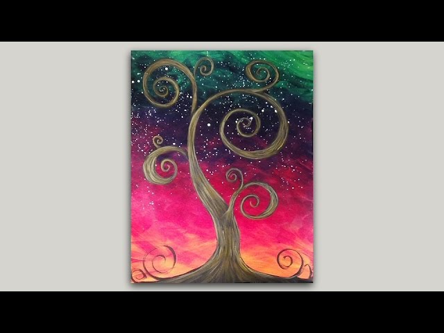 Whimsical Tree Canvas Painting Ideas 30 DIY Mixed Media Tree Art
