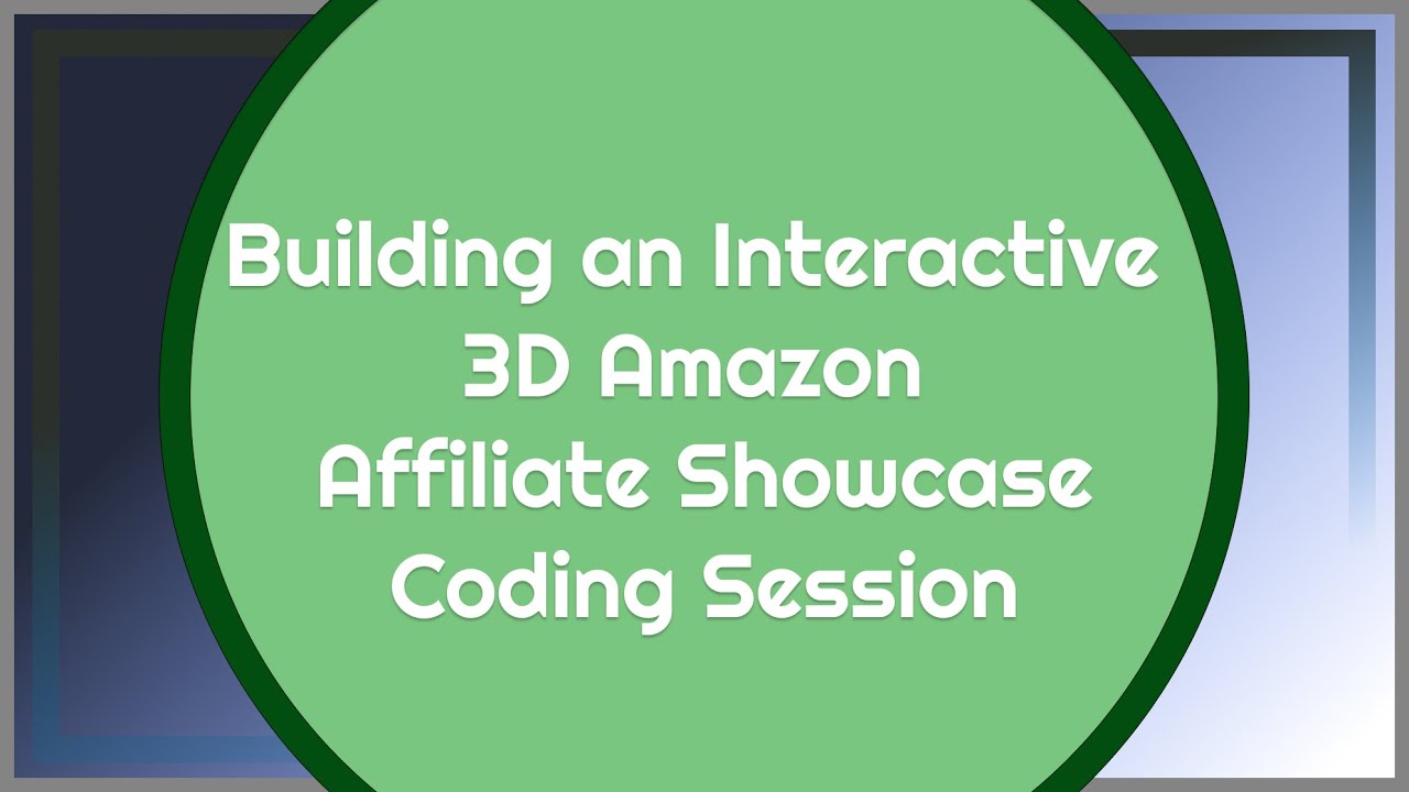 Building an Interactive 3D Amazon Affiliate Showcase | HTML and three.js - just Coding Session