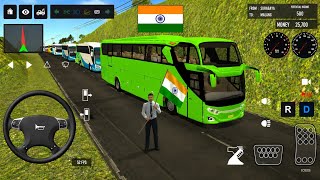😱👀Euro bus simulator Indonesia😲 green bus travel 2026 | Android gameplay screenshot 3
