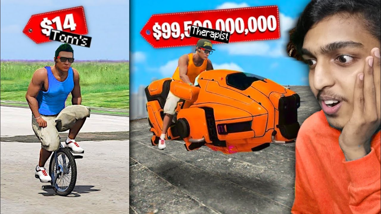 GTA 5 RP : CHEAPEST vs. MOST EXPENSIVE BIKE !! MALAYALAM