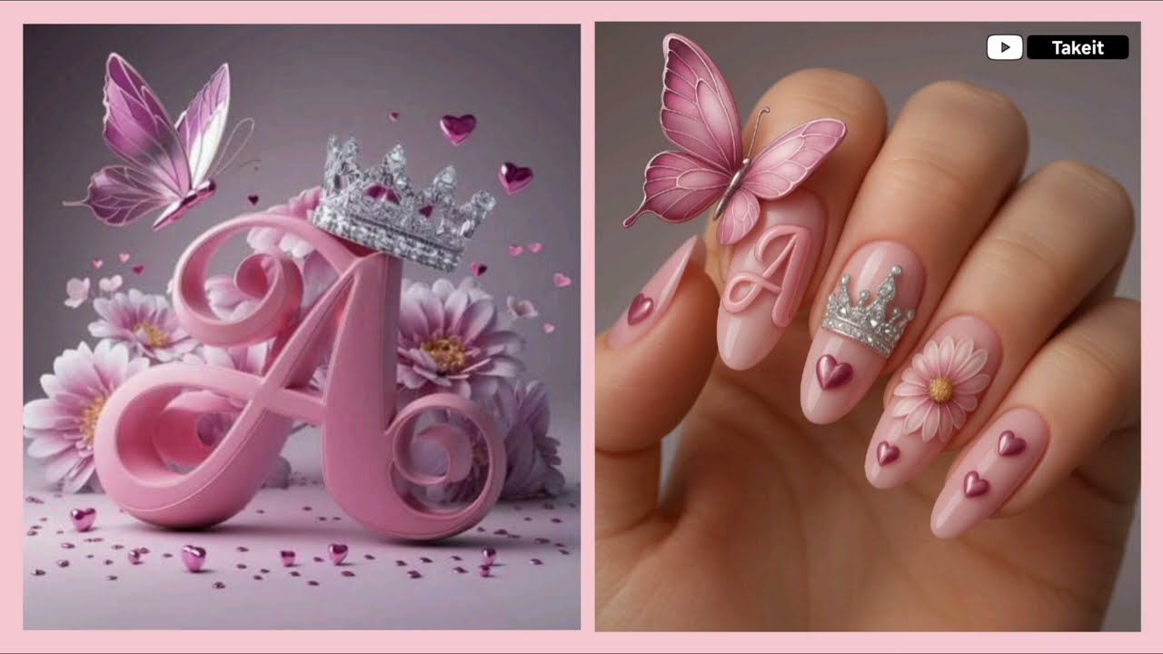 Choose Your Name's FIRST LETTER and see your dreamy nailpaints 😚🔥😍 #naildesign#namechallenge |Takeit