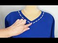 ❤️✅ Sewing wisdom. How to convert a round neckline to a V-shaped