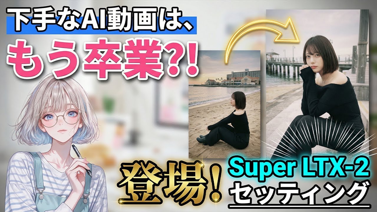 【LTX-2完全攻略】もう、下手なAI動画は卒業しませんか？プロ級の画質と安定性を手に入れる「Super LTX-2」設定を全公開｜ComfyUI